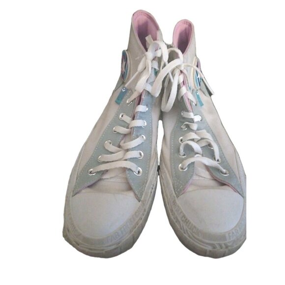 Chuck Taylor All Star Marbled Patch Mens Size 10.5 W 12.5 Pink Grey Blue A00415C - Picture 13 of 14